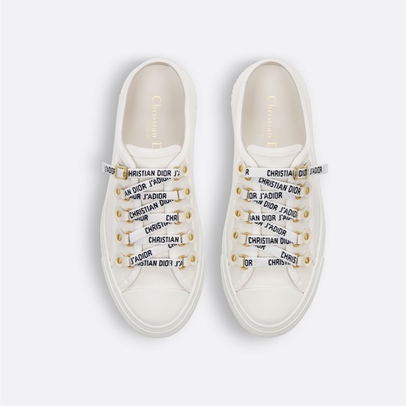 Dior WALK'N'DIOR SNEAKER White Cotton Canvas - Picture 3 of 12